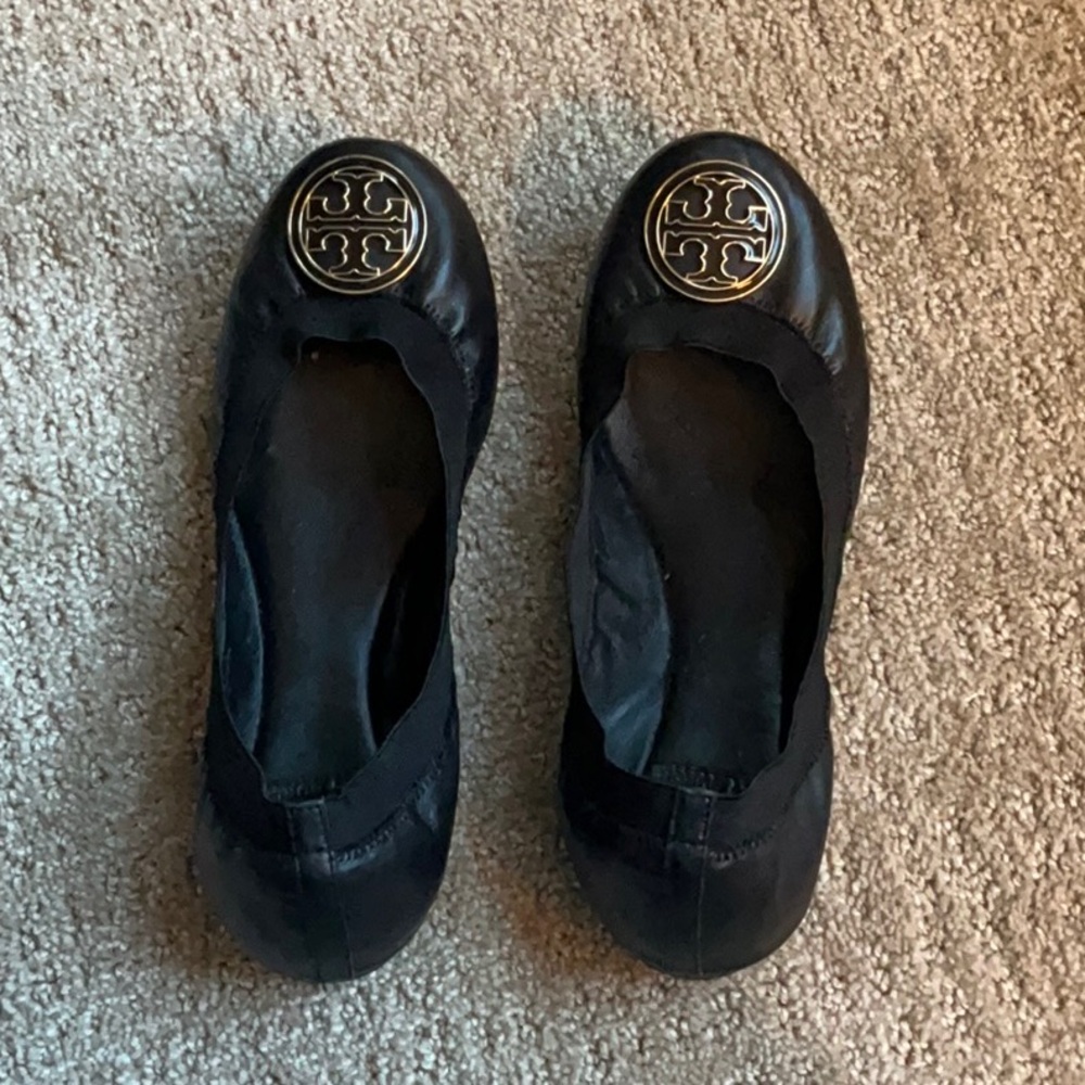 Tory Burch Caroline - Mestico/Elastic 7.5 Black F… - image 1